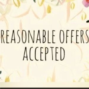 Accepting reasonable offers!